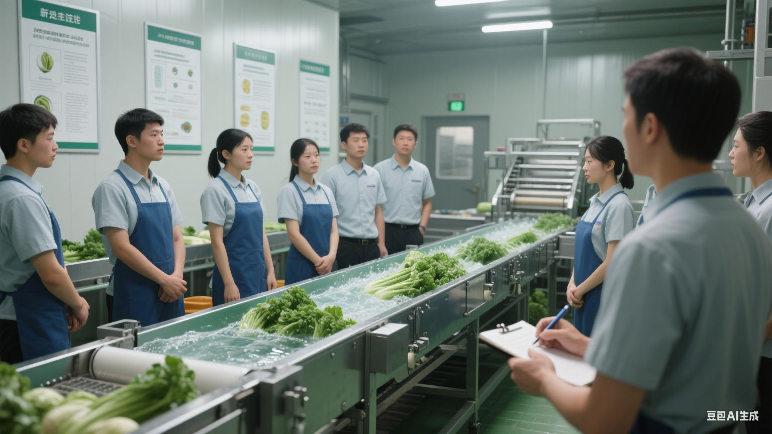 连续式蔬菜清洗漂烫流水线物料浪费规避策略(19)