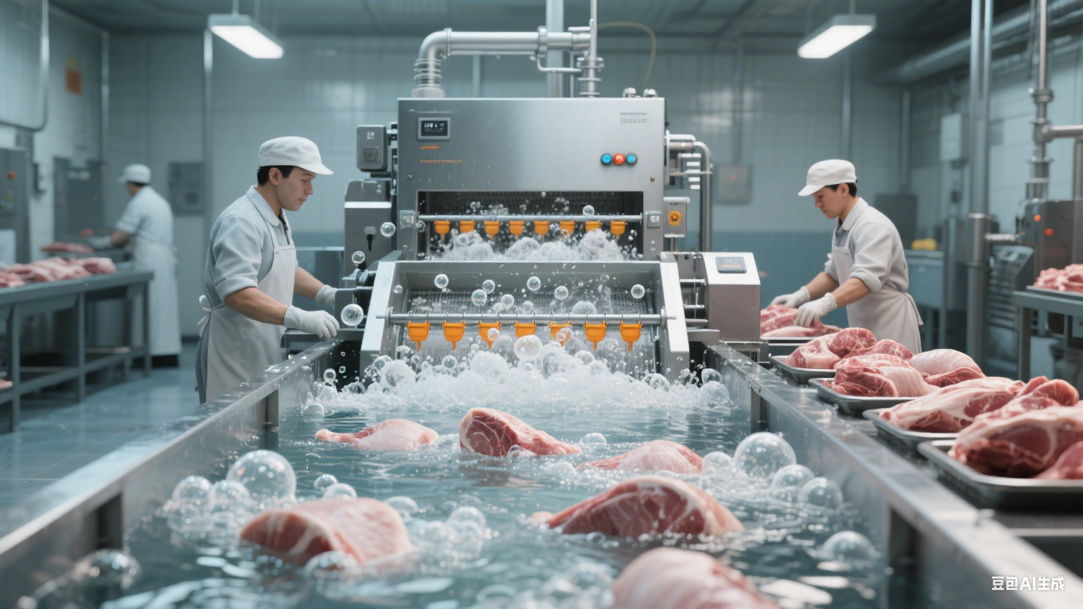 气泡清洗机在肉类食品加工中的应用价值与实践场景(7)