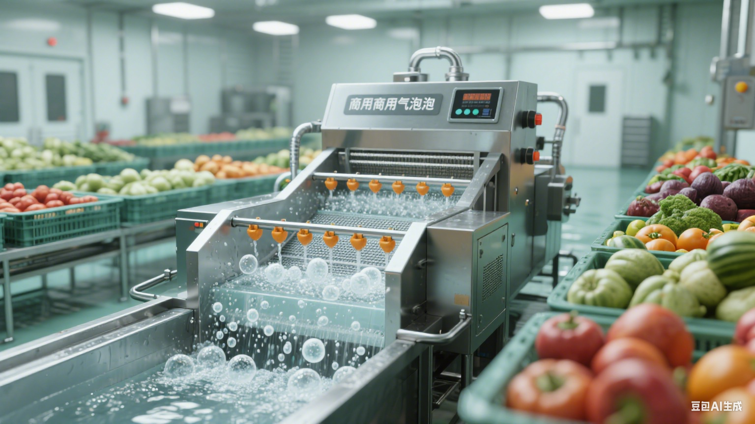 果蔬加工清洁保障：气泡清洗机通过多重质量检测，安全可靠(1)
