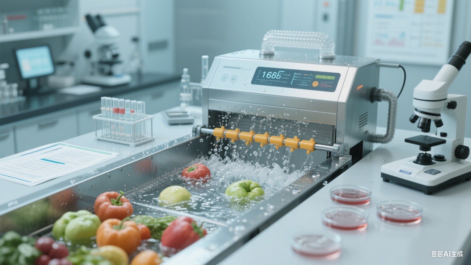 果蔬加工清洁保障：气泡清洗机通过多重质量检测，安全可靠(4)