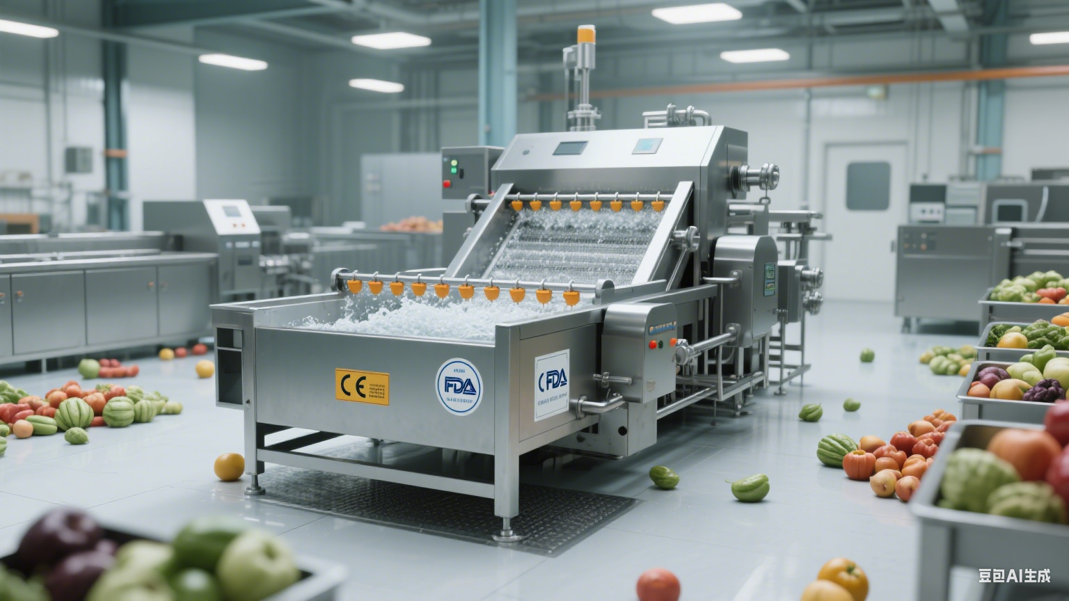 果蔬加工清洁保障：气泡清洗机通过多重质量检测，安全可靠(5)