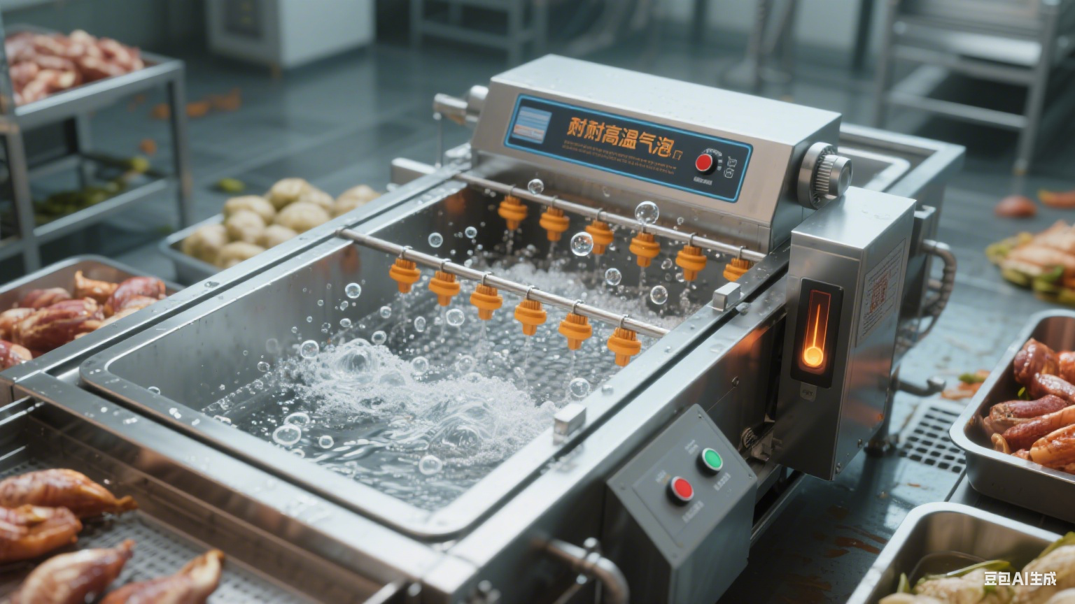 耐高温气泡清洗机：特殊在哪？能洗多少温度的食物？(6)