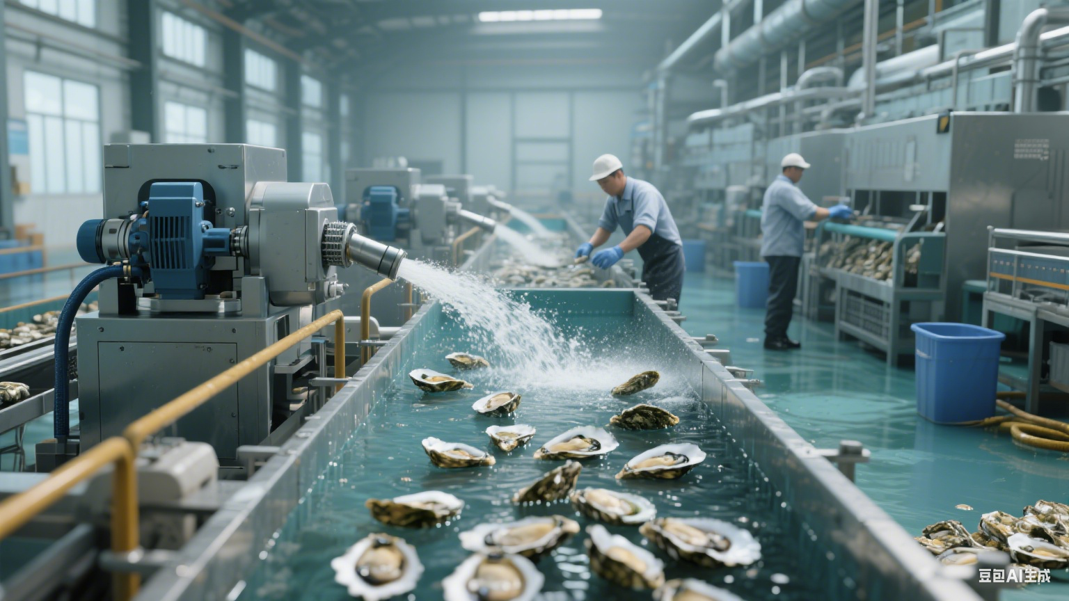 CRF-VPO-2L-S 气泡清洗机：能洗生蚝吗？洗得彻底吗？(4)