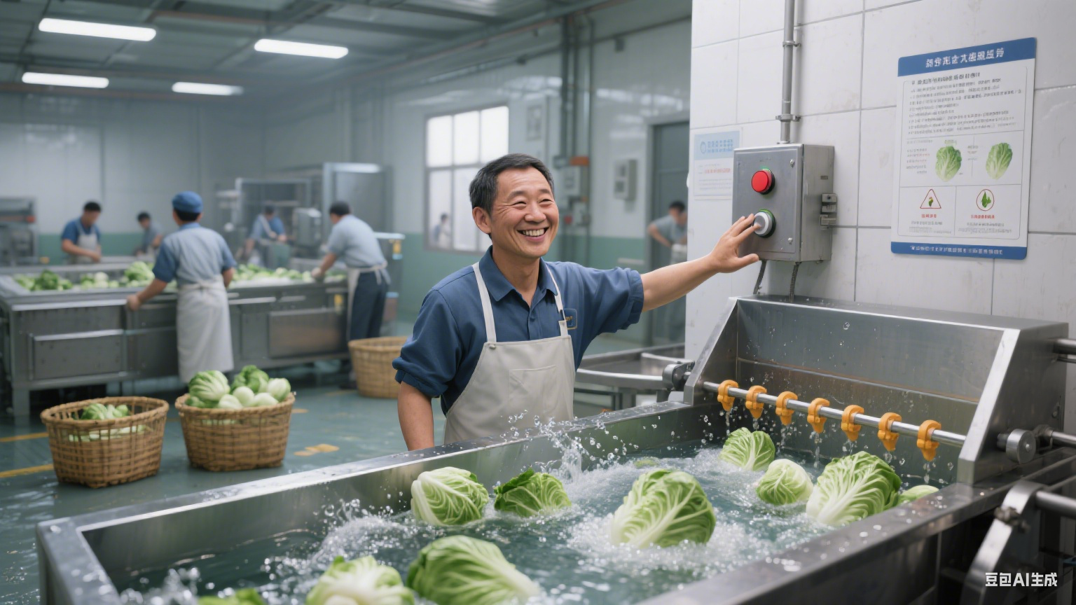 白菜气泡清洗机好操作不？(1)