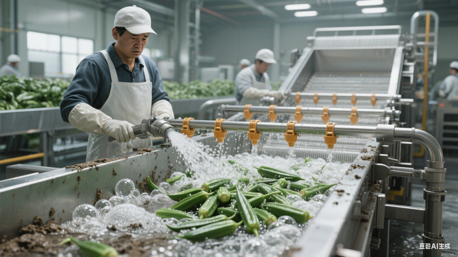 秋葵清洗加工机器有自动保护装置吗？这些设计很贴心(1)