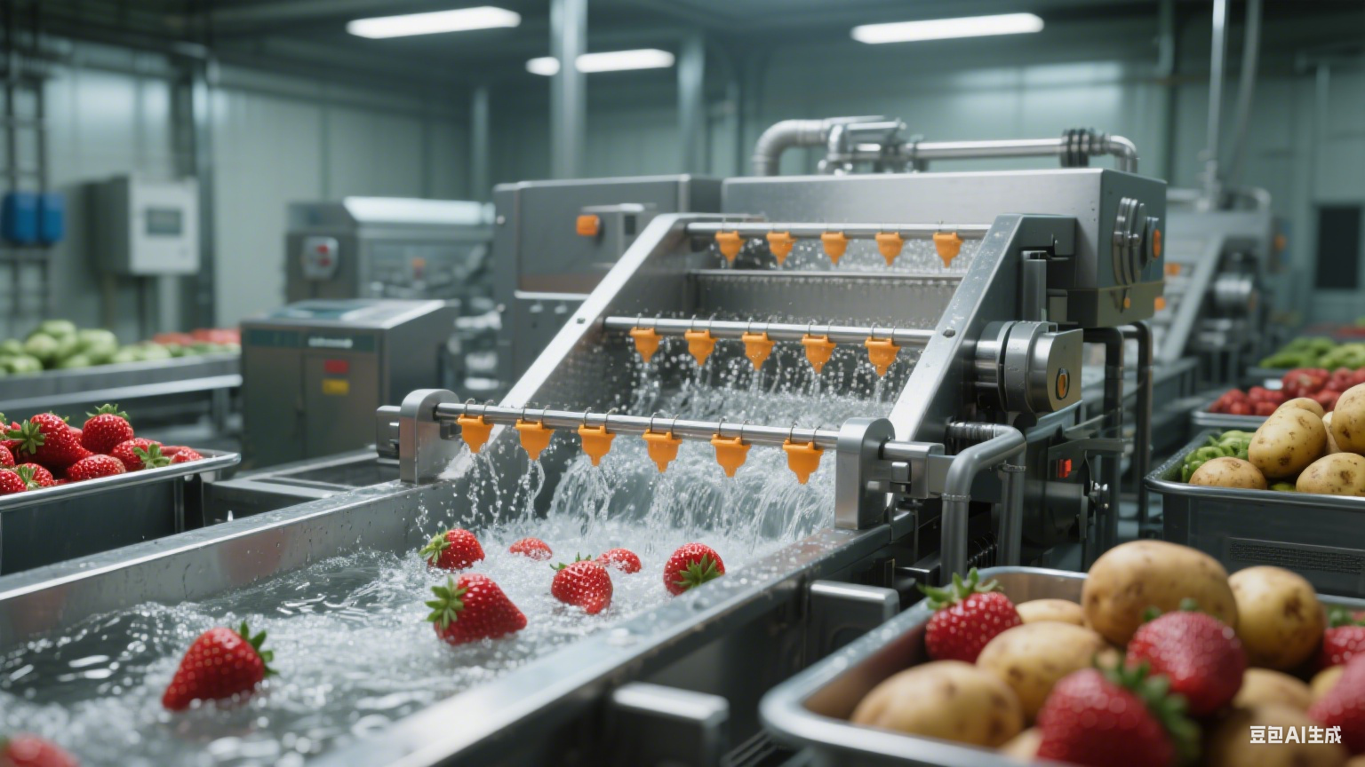 果蔬清洗加工设备：给果蔬 “洗澡” 的专业 “管家”(1)