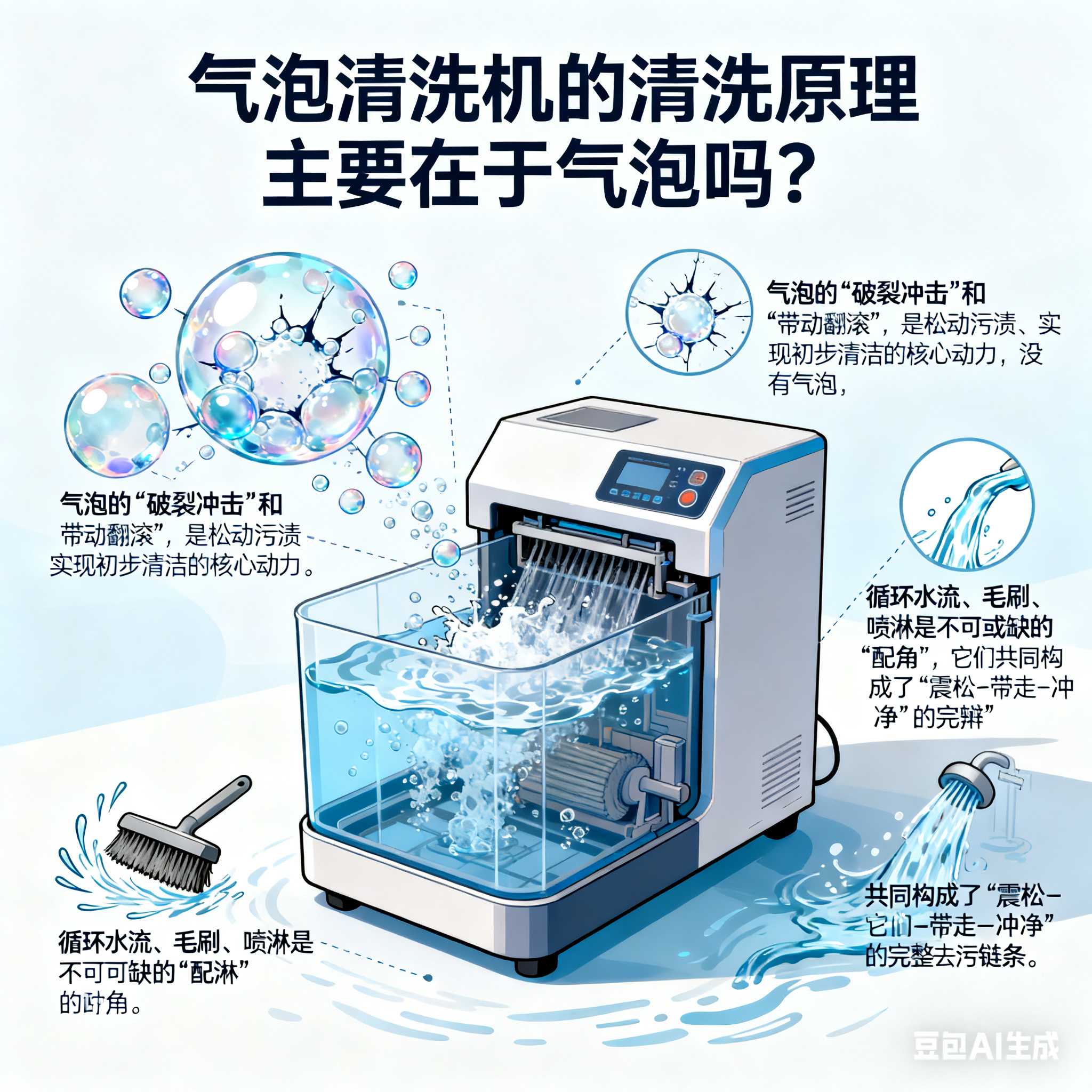 气泡激荡・多维净护：气泡清洗机的核心去污逻辑与协同机制解析(6)