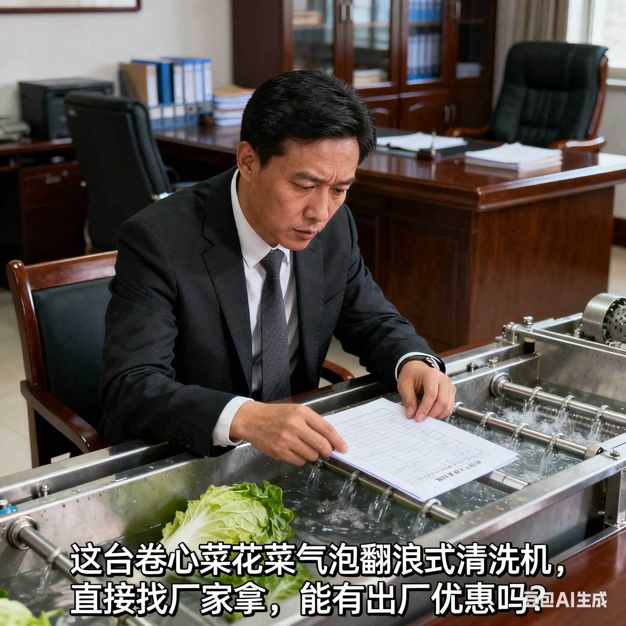 蔬净惠至：卷心菜花菜气泡翻浪式清洗机的出厂优惠逻辑与价值(1)