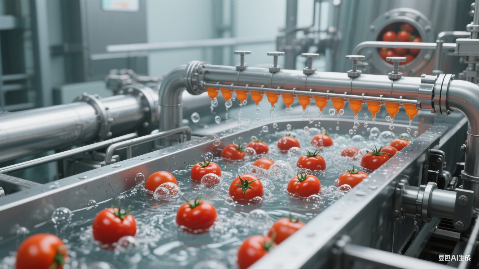 西红柿气泡杀菌锅清洗设备：解构果蔬洁净防护的气泡动力核心机制(1)