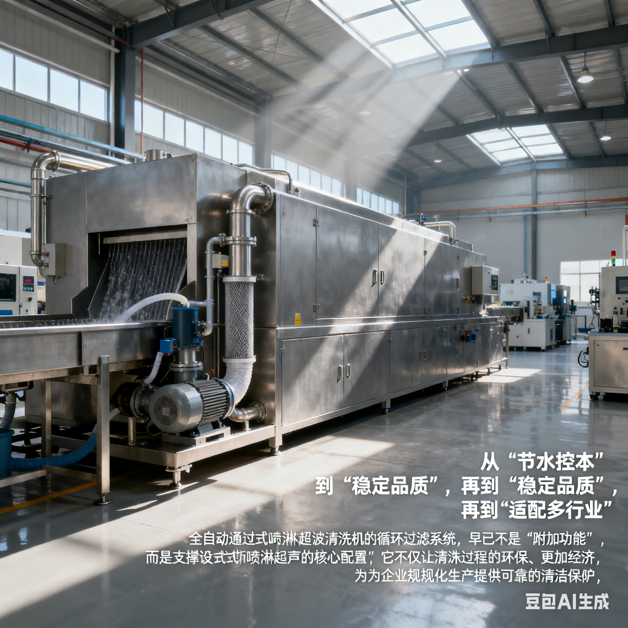 全自动通过式喷淋超声波清洗机：循环过滤技术赋能的清洁新标杆(5)