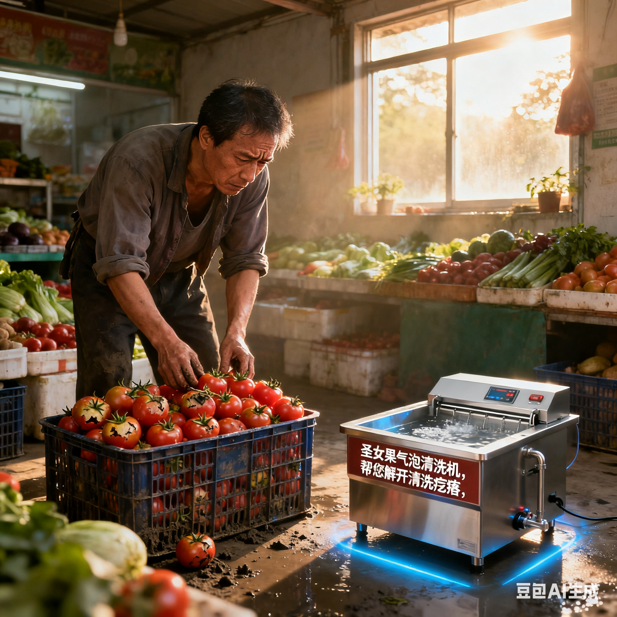圣女果气泡清洗机，能帮客户解决哪些麻烦？(1)