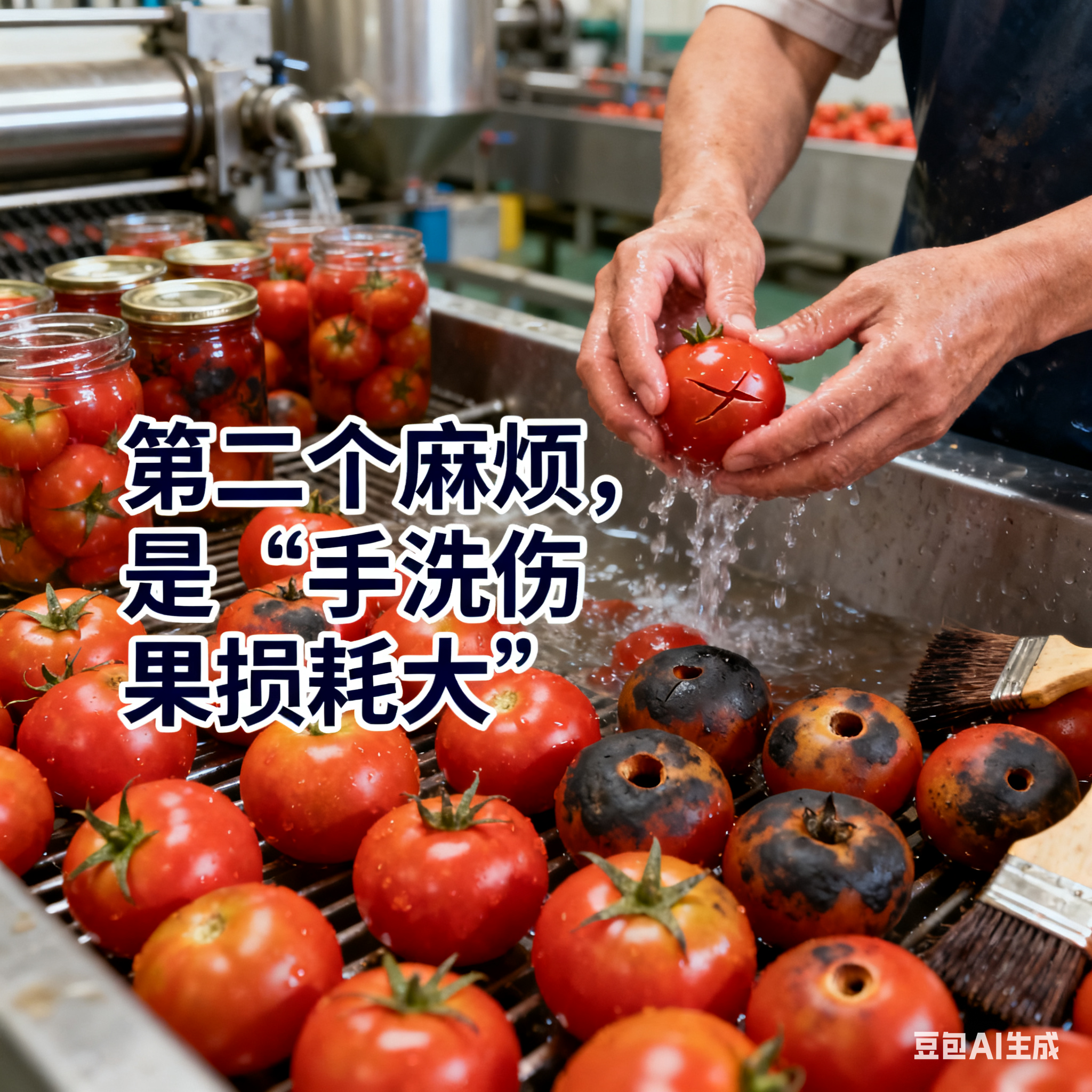 圣女果气泡清洗机，能帮客户解决哪些麻烦？(2)