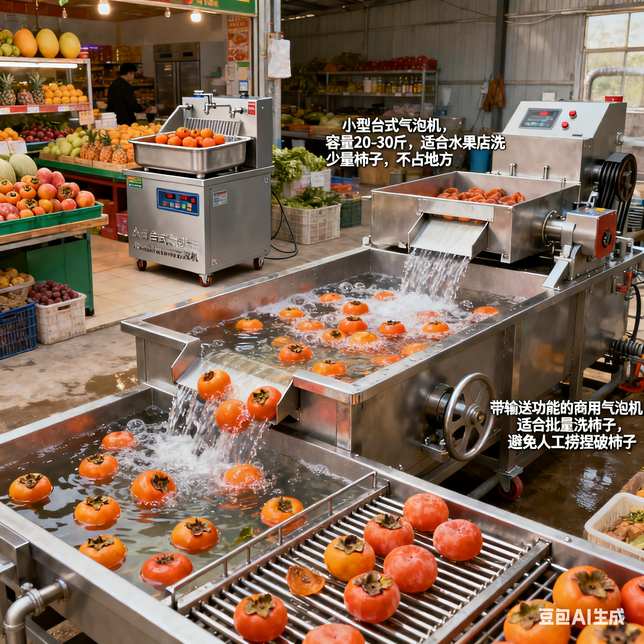 水果柿子能用气泡清洗机吗？(4)