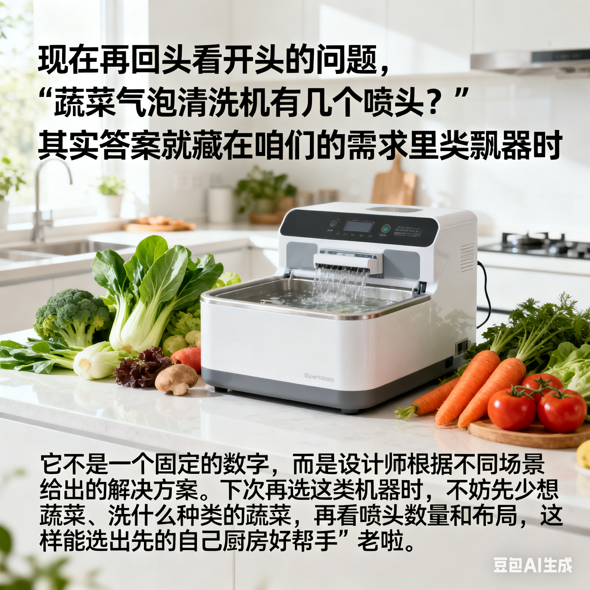 蔬菜气泡清洗机有几个喷头？这些细节要知道(6)