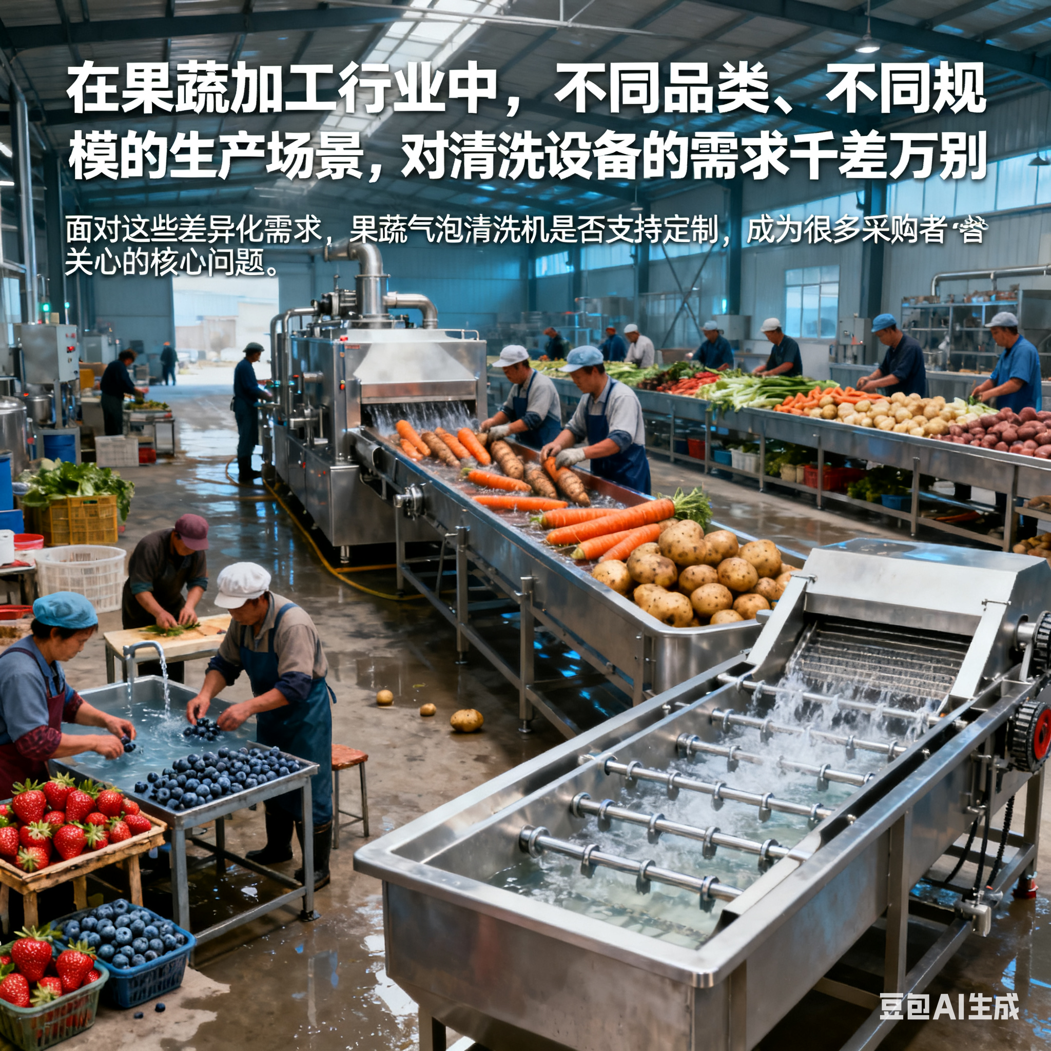 适配多样需求？果蔬气泡清洗机支持定制吗？(1)