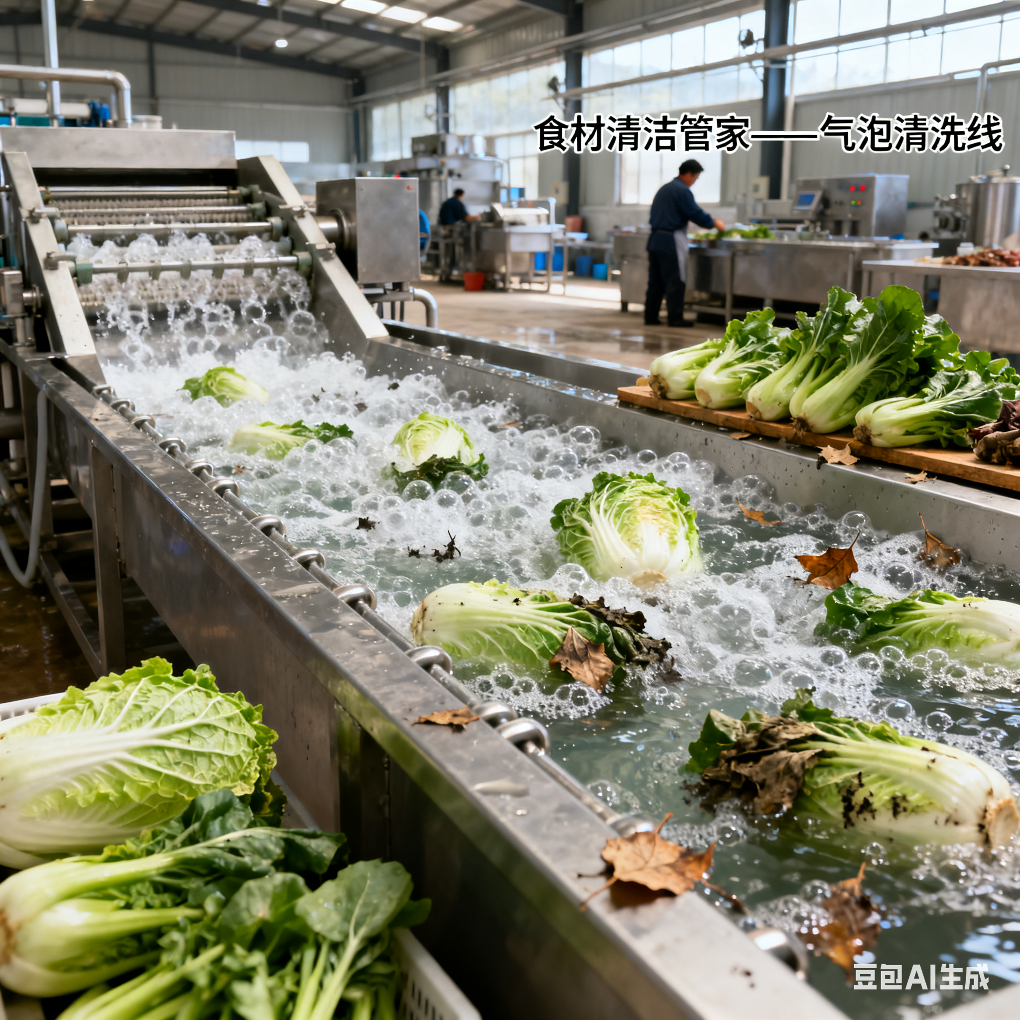 买商用酸菜辣白菜气泡清洗线，咋选不踩坑？(1)