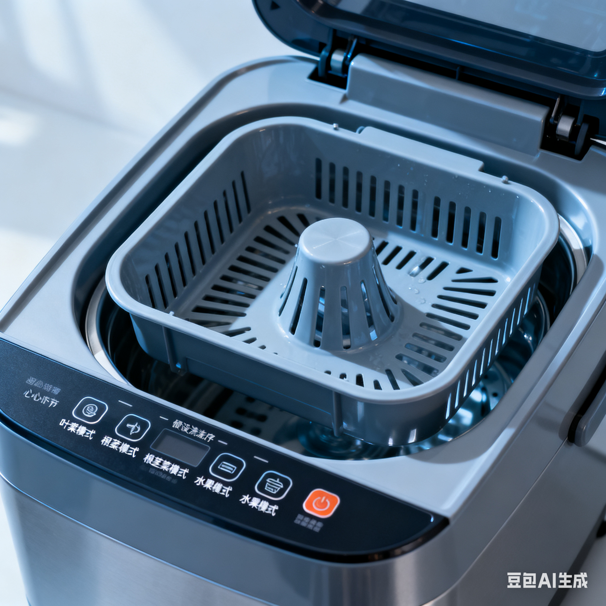 全自动果蔬气泡清洗机，咋洗得又干净又省心？(5)