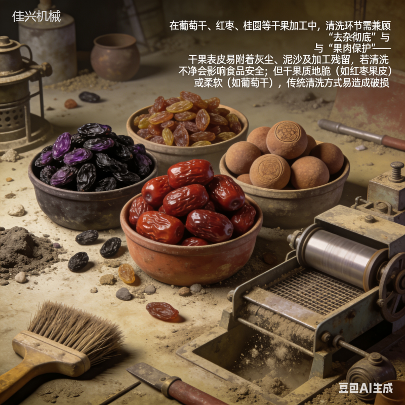 干果清洗的核心诉求与传统痛点